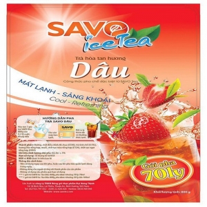 SAVO Ice Tea Dâu ( hòa tan ) 800g